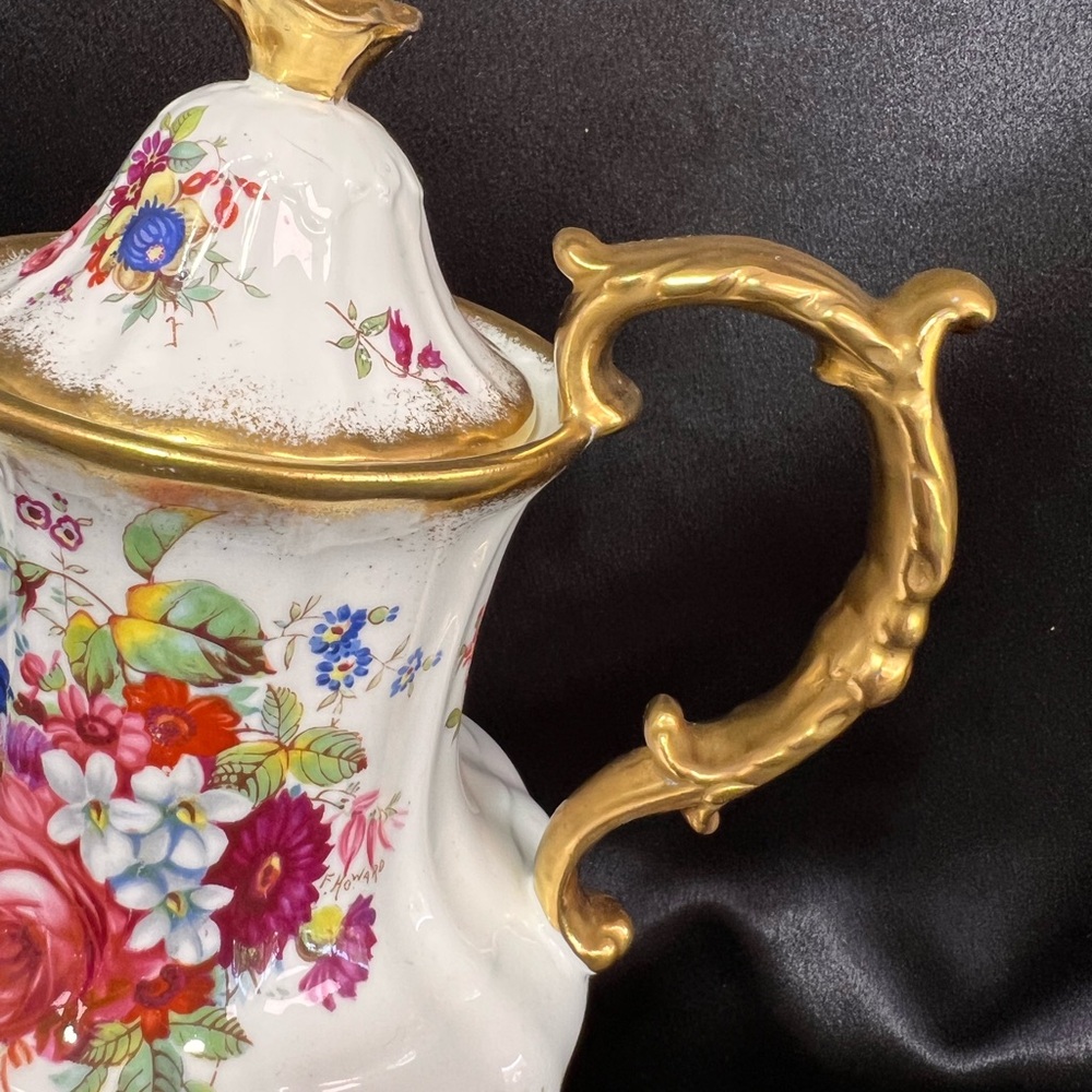 Antique Hammersley lady Patricia dinner for 8 people with tea pot and pitcher - Picture 13 of 16